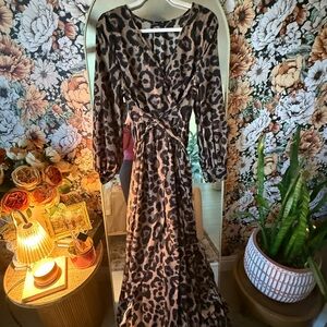 Leopard Print Maxi Dress